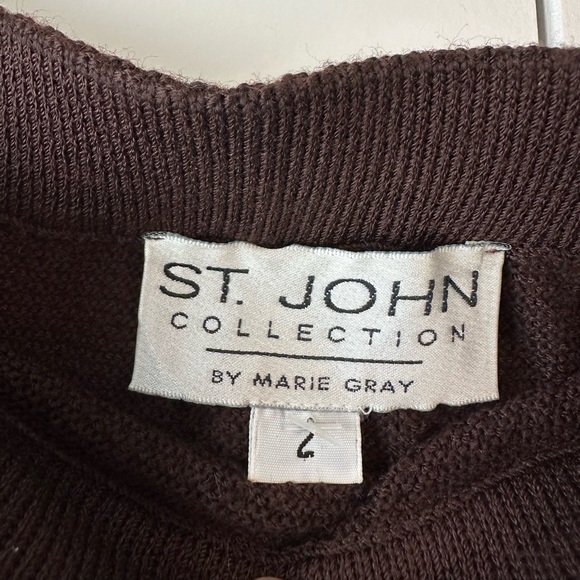 St. John Collection by Marie Gray Vintage Chocolate Brown Suit Set (Size 4) - Picture 11 of 16